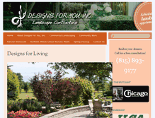 Tablet Screenshot of designsforyoulandscape.com